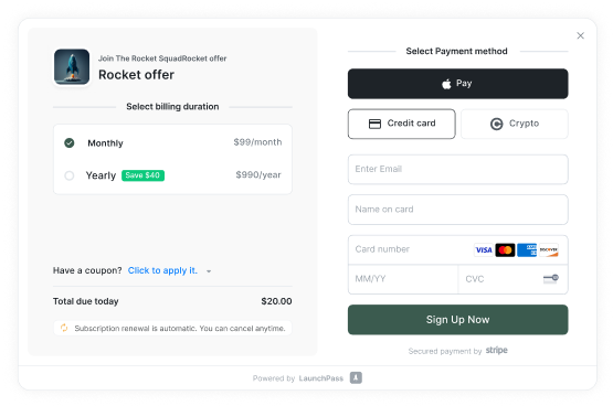 checkout screenshot